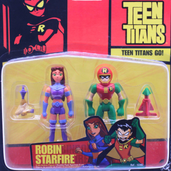 Teen Titans Actionfiguren Robin & Starfire (2004) – Bandai | hoppla-stuff.de